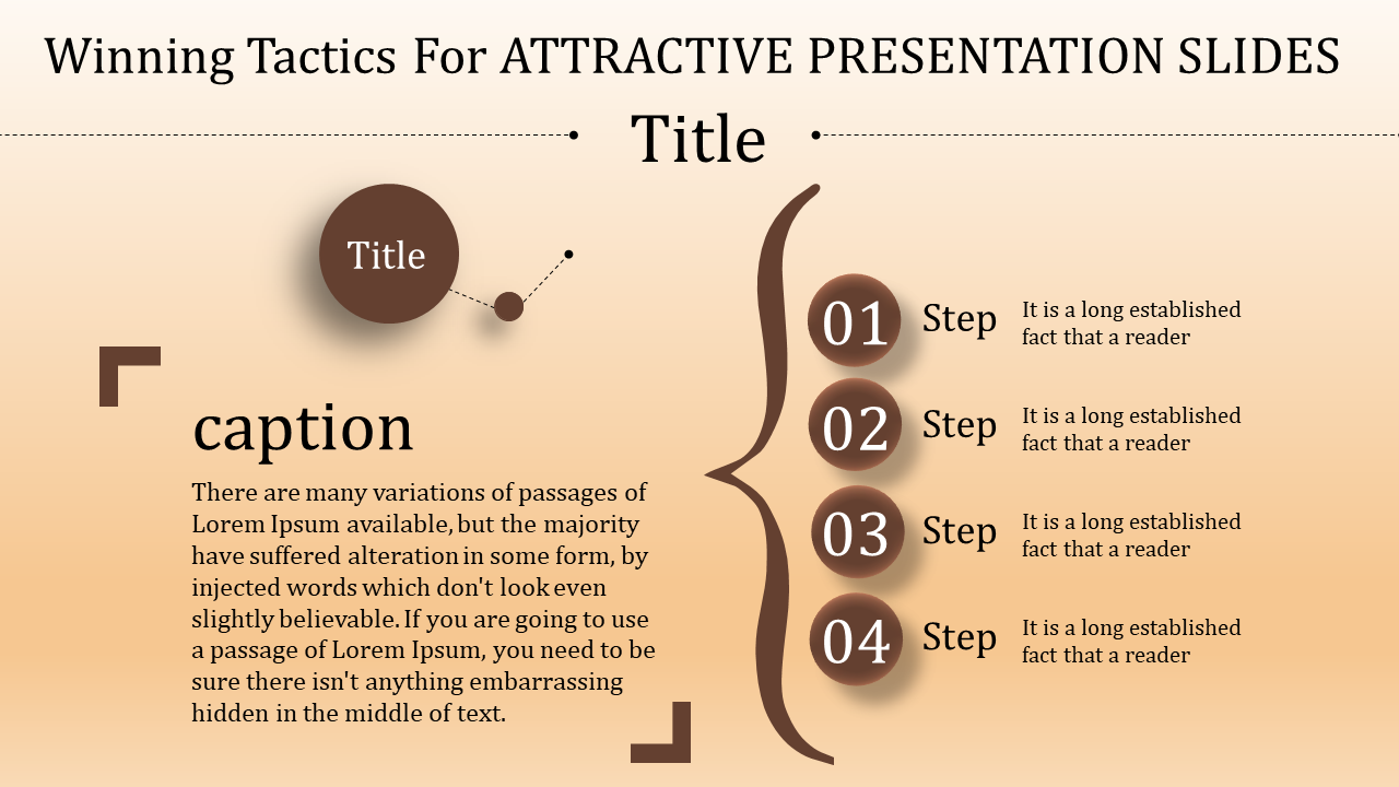 Free - Attractive Presentation Slides Template-Four Stages